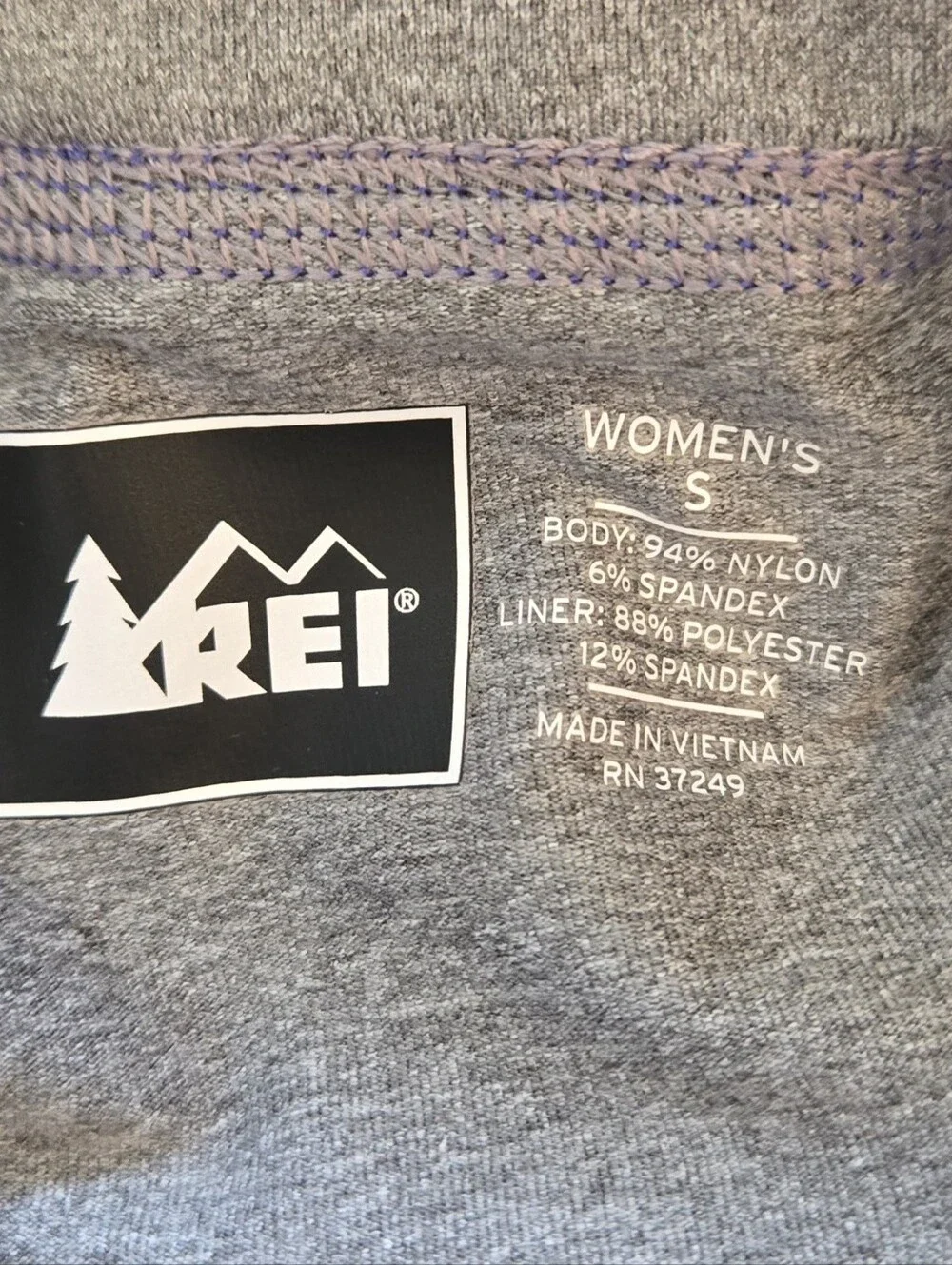 REI Co-op Women’s Small Purple Grey Running Skort Athletic Skirt Built-In Shorts
